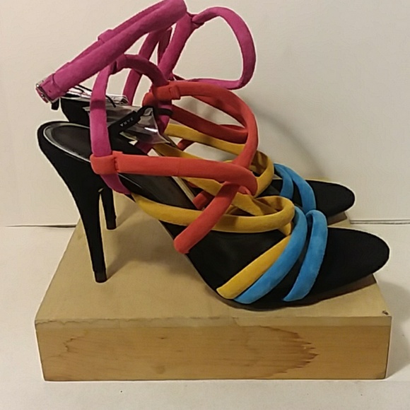 Zara Colorful Strappy Sandals - Picture 2 of 4